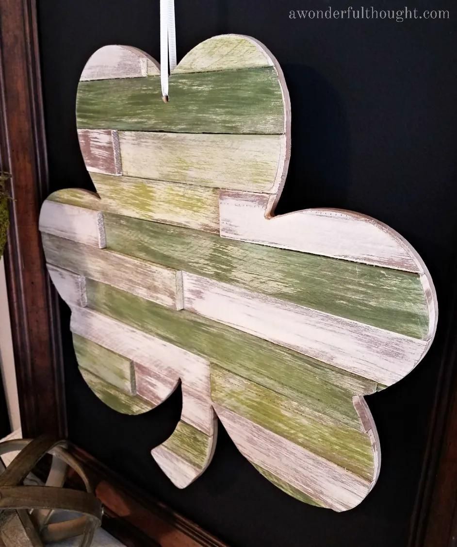 wooden shamrock